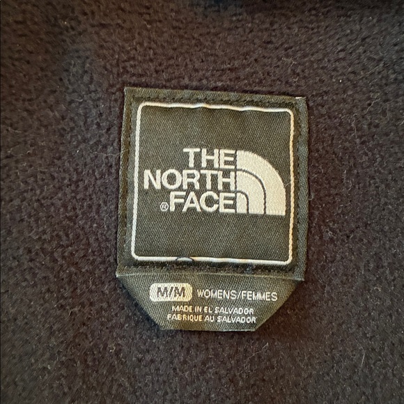 North Face black fleece hooded jacket - Picture 6 of 8